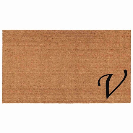 Calloway Mills Monogram Door Mat, Black, Natural, 24 in W x 36 in L 153622436V